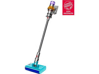 Aspirador escoba - Dyson v15s Detect™ Submarine, Friegasuelos, Potencia succión 240 W, Autonomía 60 min, Accesorios incluídos, Níquel