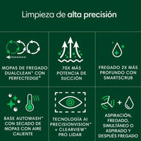 iRobot Roomba Plus 505 Combo Robot Aspirador con Base AutoWash Multifunción y Autolimpiable Negro