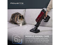 Aspirador escoba - Rowenta RH2079 X-Force Flex 9.60 Animal Care, 100 AW, 0.4 L, 45 min, Tecno.Ciclónica, 3 modos, Ultraligera, Especial Mascotas, Roja