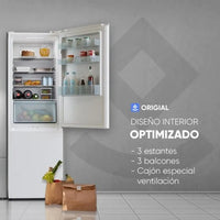 Origial Cool&Freeze 185 Essential White Frigorífico Combi Total No Frost E Blanco
