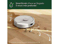 Robot friegasuelos - iRobot Roomba® Plus 405 Combo, 295 ml Depósito Polvo, 3l Depósito Agua Base, 3h Autonomía, Blanco
