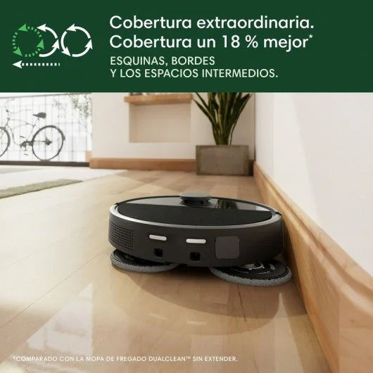 iRobot Roomba Plus 505 Combo Robot Aspirador con Base AutoWash Multifunción y Autolimpiable Negro