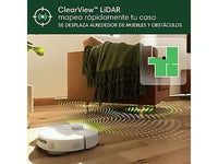 Robot friegasuelos - iRobot Roomba® Plus 405 Combo, 295 ml Depósito Polvo, 3l Depósito Agua Base, 3h Autonomía, Blanco