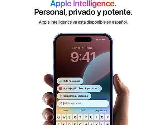 Apple iPhone 16, Blanco, 128 GB, 5G, 6.1  OLED Super Retina XDR, Chip A18 Bionic, iOS
