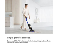 Fregona eléctrica - Dyson WashG1™, Limpieza de húmedo y seco, Sin cables, Autonomía 35 min, Autolimpiante