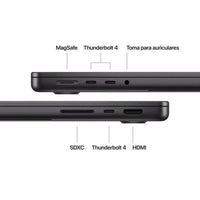 Portátil Apple MacBook Pro Apple M4 10 Núcleos16GB512GB SSDGPU 10 Núcleos14 Negro Espacial