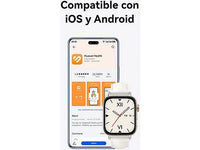 Smartwatch - Huawei Watch Fit 3, 1.82 AMOLED, Llamadas Bluetooth, 10 días batería, Compatible iOS - Android, Correa Fluoroelastómero, Blanco