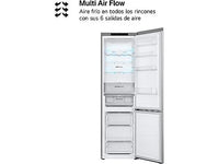 Frigorífico combi - LG GBV3200DPY, Total no Frost, 203 cm, 387 L, DoorCooling+™, FRESHConverter™, Inox antihuellas
