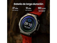 Smartwatch - Amazfit T-Rex 3, 1.5 AMOLED, Táctil, 27 días Autonomía, Silicona, Compatible iOSAndroid, Onyx