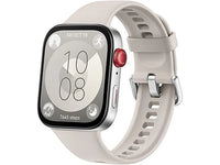Smartwatch - Huawei Watch Fit 3, 1.82 AMOLED, Llamadas Bluetooth, 10 días batería, Compatible iOS - Android, Correa Fluoroelastómero, Blanco