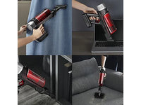 Aspirador escoba - Rowenta RH2079 X-Force Flex 9.60 Animal Care, 100 AW, 0.4 L, 45 min, Tecno.Ciclónica, 3 modos, Ultraligera, Especial Mascotas, Roja
