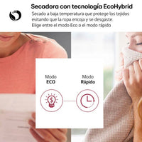 LG WT1210BBF.APBQKIS Lavasecadora Independiente de Carga Frontal 12Kg/22Kg A Negra