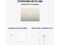 Apple MacBook Air (2025) 13.6 Retina, Chip M4 Apple, CPU de 10 núcleos, GPU de 10 núcleos, 16 GB RAM, 512GB de SSD, Blanco Estrella