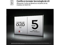 TV OLED 77" - LG OLED77G54LW, OLED 4K, Procesador Inteligente α11 AI Processor 4K Gen2, Smart TV, Rocky Black