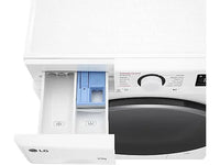 Lavadora secadora - LG F2DR5S09A1W, 9 kg+5 kg, 1200 rpm, 12 programas, Blanco