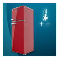 Frigorífico Retro Bolero CoolMarket 2d Origin 215 Red E Cecotec