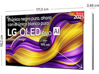 TV OLED 77" - LG OLED77G54LW, OLED 4K, Procesador Inteligente α11 AI Processor 4K Gen2, Smart TV, Rocky Black