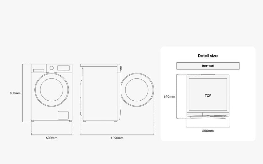 Lavadora Secadora Samsung WD90DG5B15BEEC