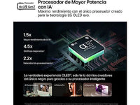 TV OLED 48 - LG OLED48C45LA, OLED 4K, Procesador Inteligente 4K α9 Gen7, Smart TV, DVB-T2 (H.265), Negro